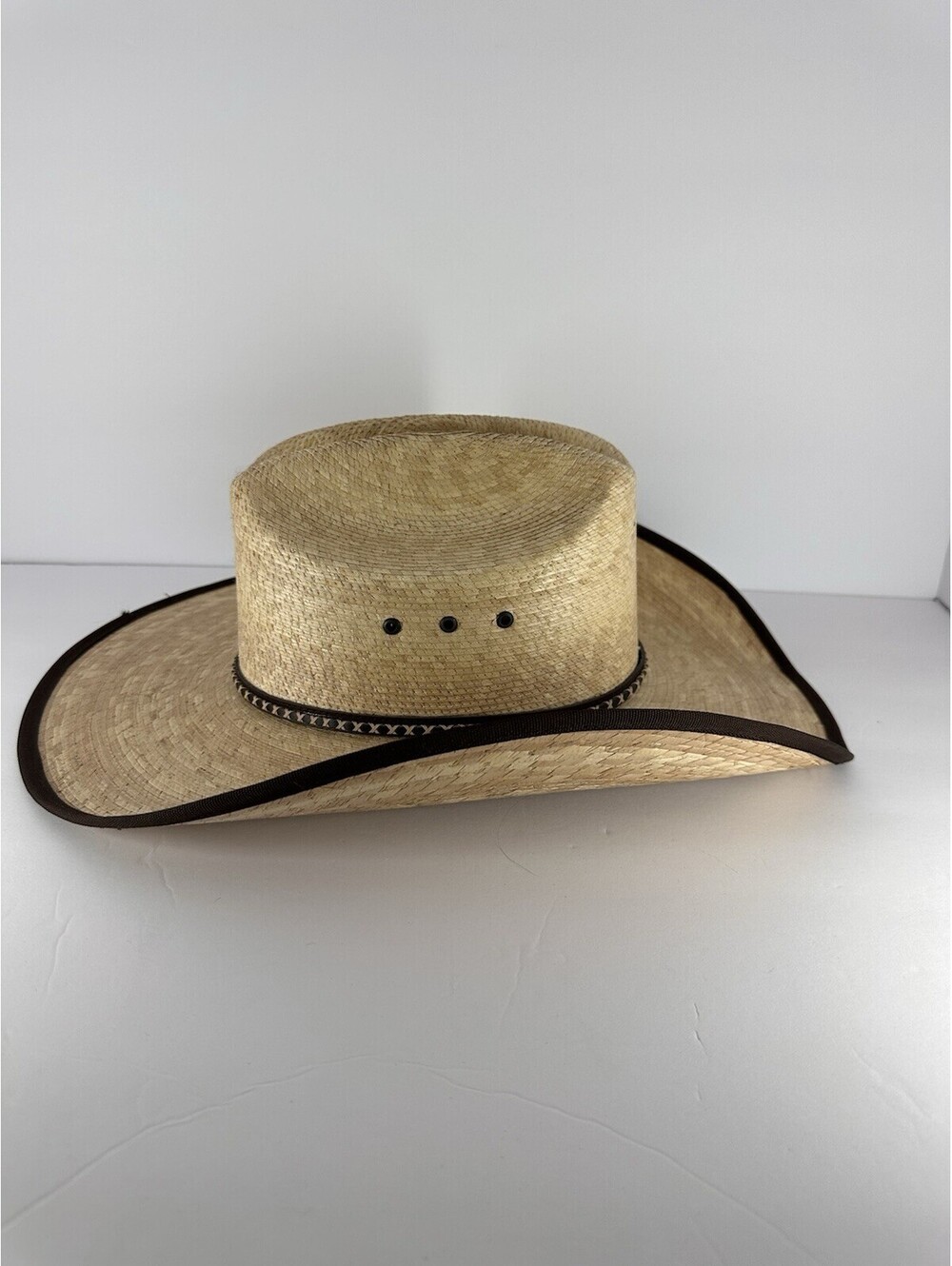 Cody James Ponderosa 15 XXX Staw Cowboy Men’s Hat 7 Brown Leather
